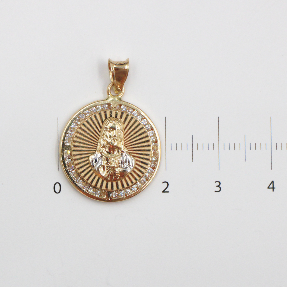 MEDALLA CRISTO ORO 14K