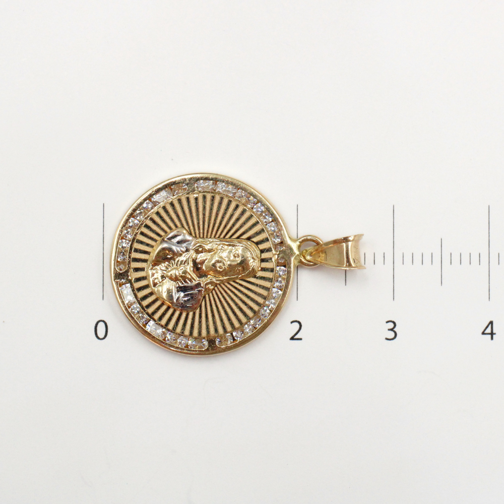 MEDALLA CRISTO ORO 14K