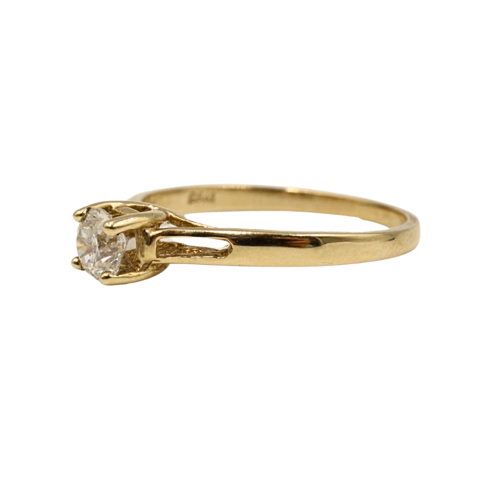 ANILLO DIAMANTE ORO 14K