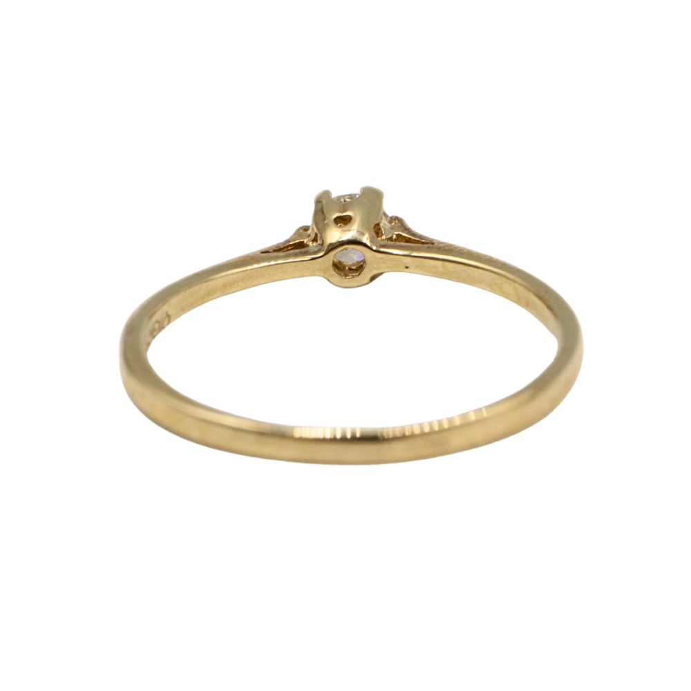 ANILLO DIAMANTE ORO 14K