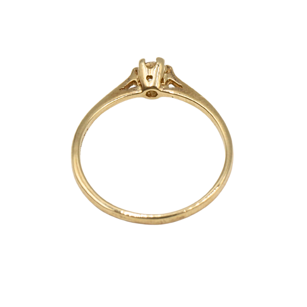 ANILLO DIAMANTE ORO 14K
