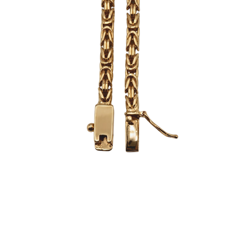 CADENA BIZANTINA ORO 14K