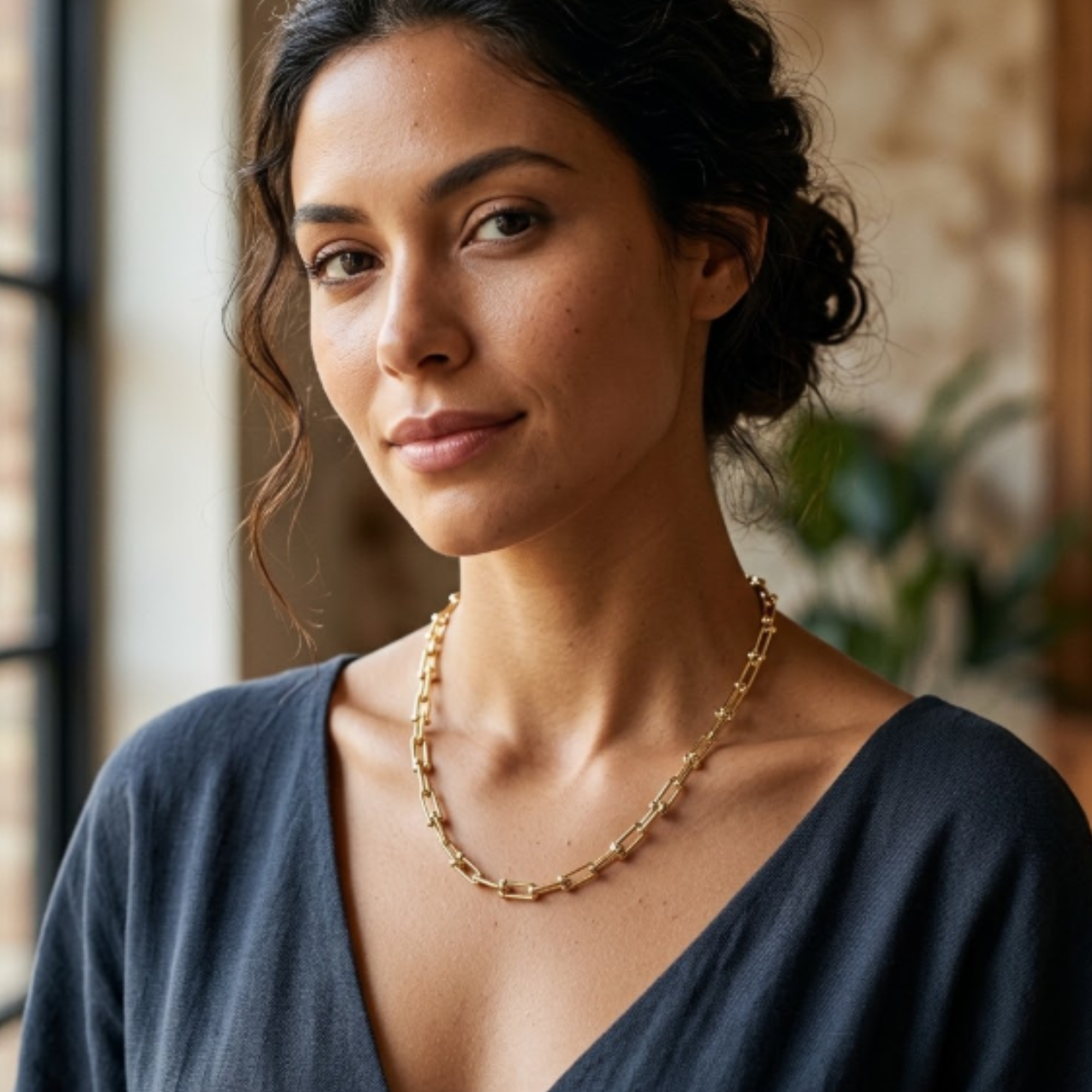 GARGANTILLA DE DISEÑADOR ORO 14K