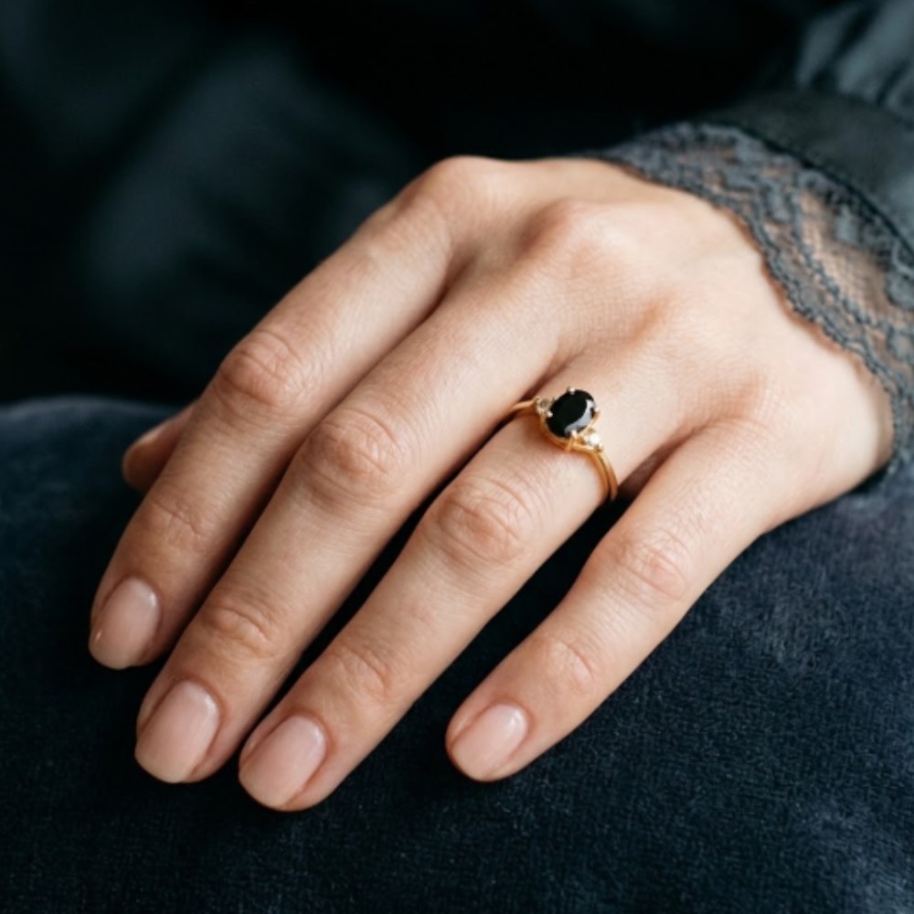 ANILLO CON PIEDRA ZIRCONIA ORO 14K