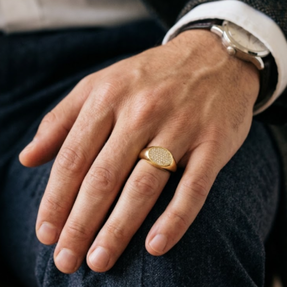 ANILLO CON PIEDRA ZIRCONIA ORO 14K