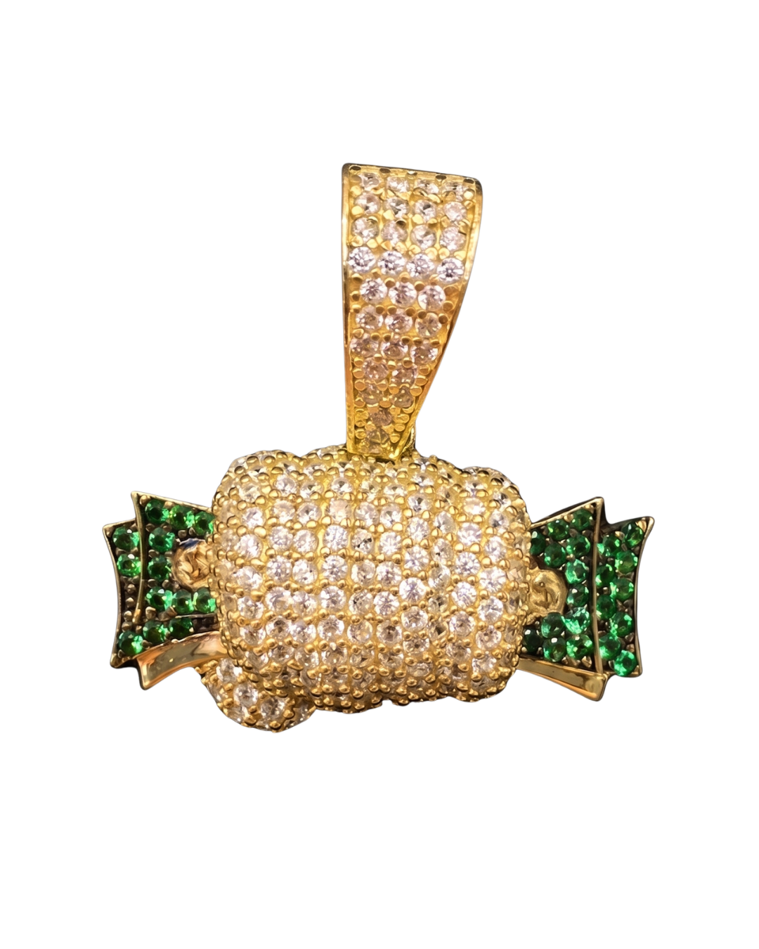 DIJE PUÑO CON DINERO ORO 14K