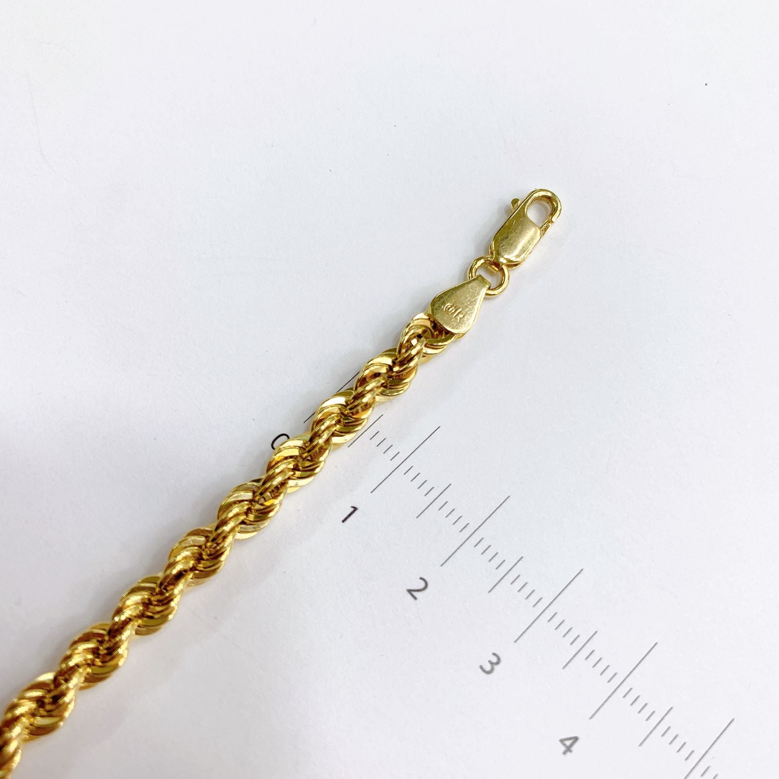PULSERA HUECA ORO 14K