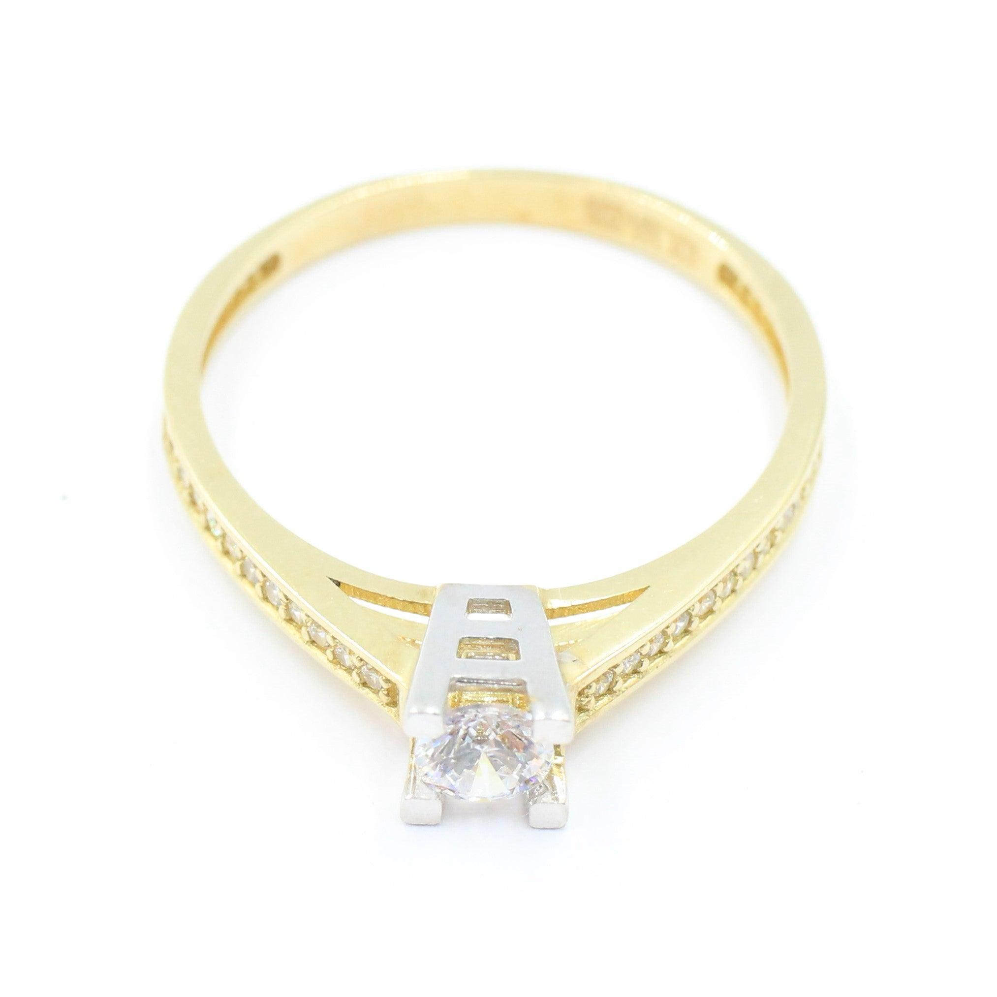 ANILLOS DE COMPROMISO CON PIEDRAS DE ZIRCONIA 10K