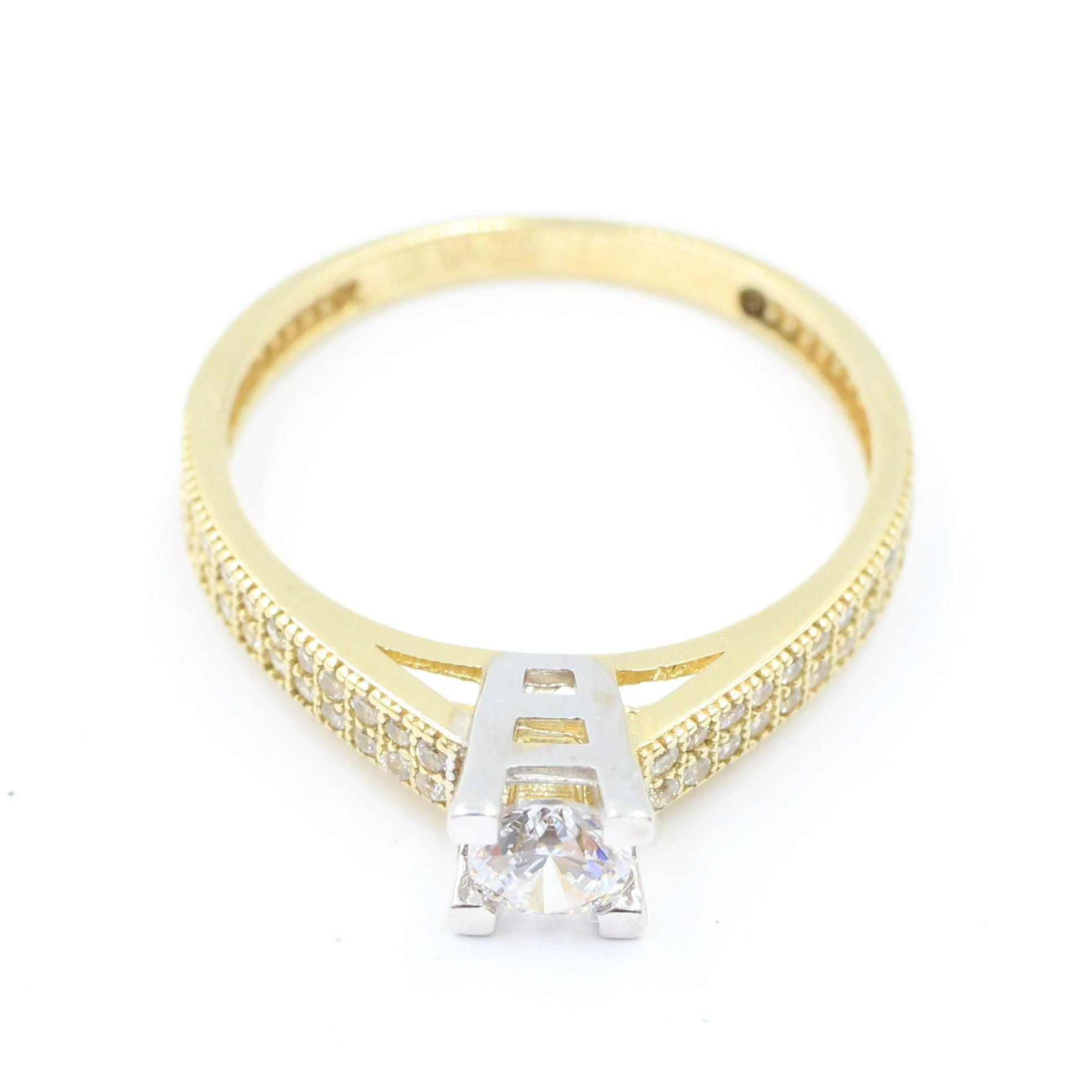 ANILLOS DE COMPROMISO CON PIEDRAS DE ZIRCONIA 10K
