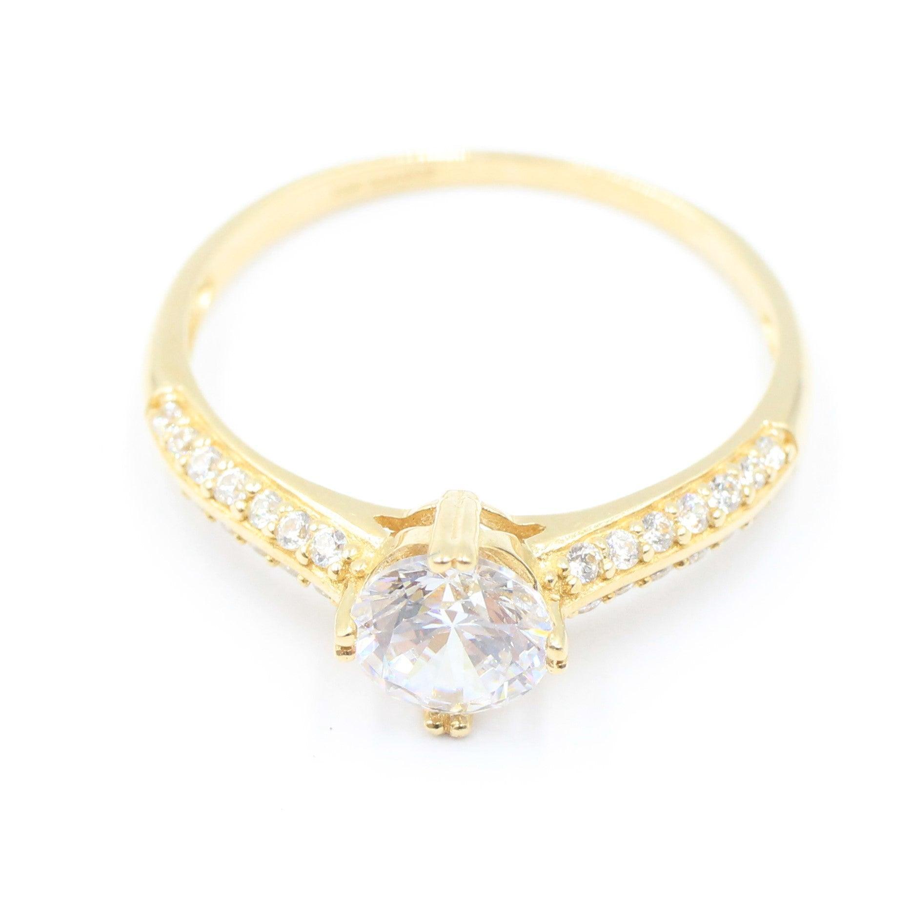 ANILLOS DE COMPROMISO CON PIEDRAS DE ZIRCONIA 10K