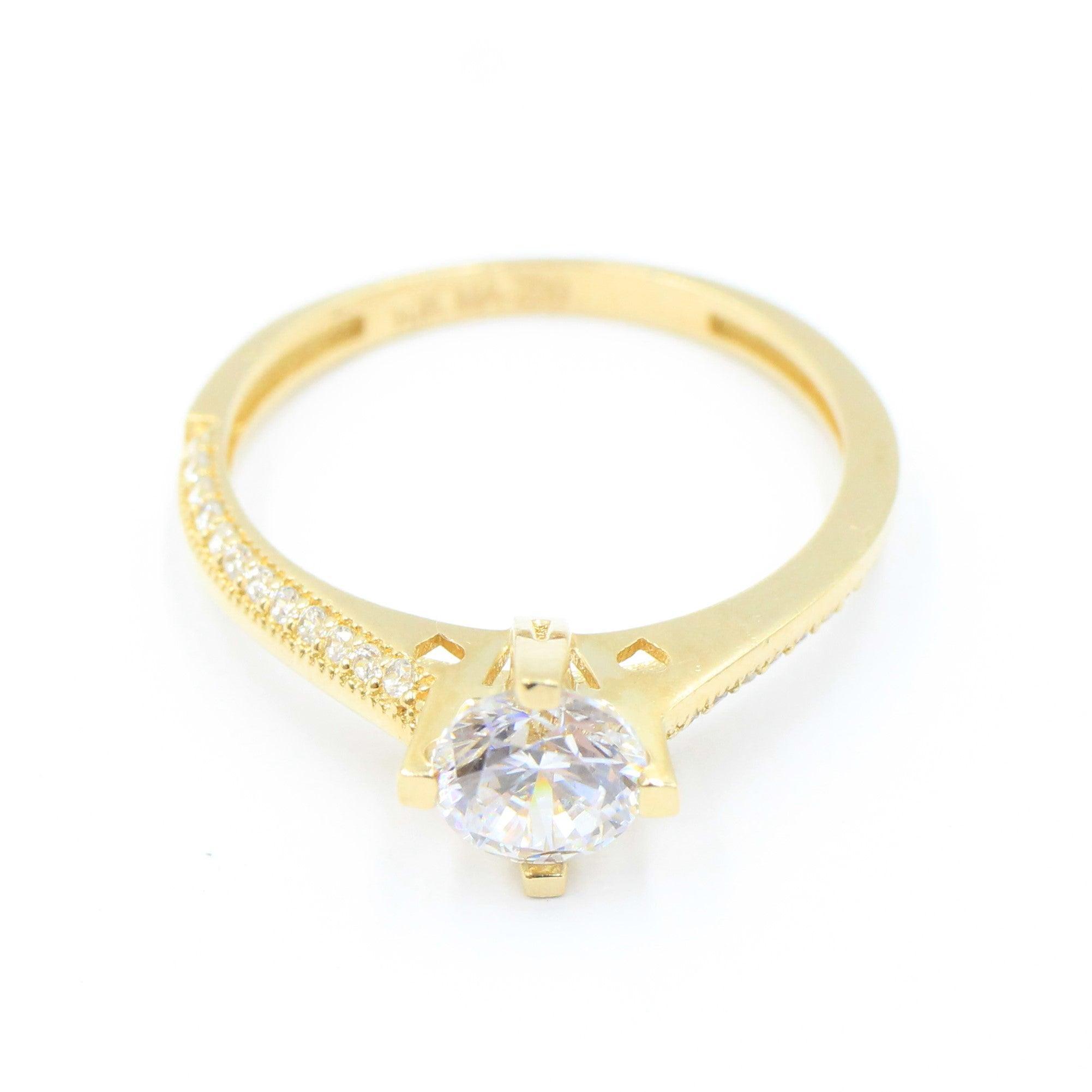 ANILLOS DE COMPROMISO CON PIEDRAS DE ZIRCONIA 10K