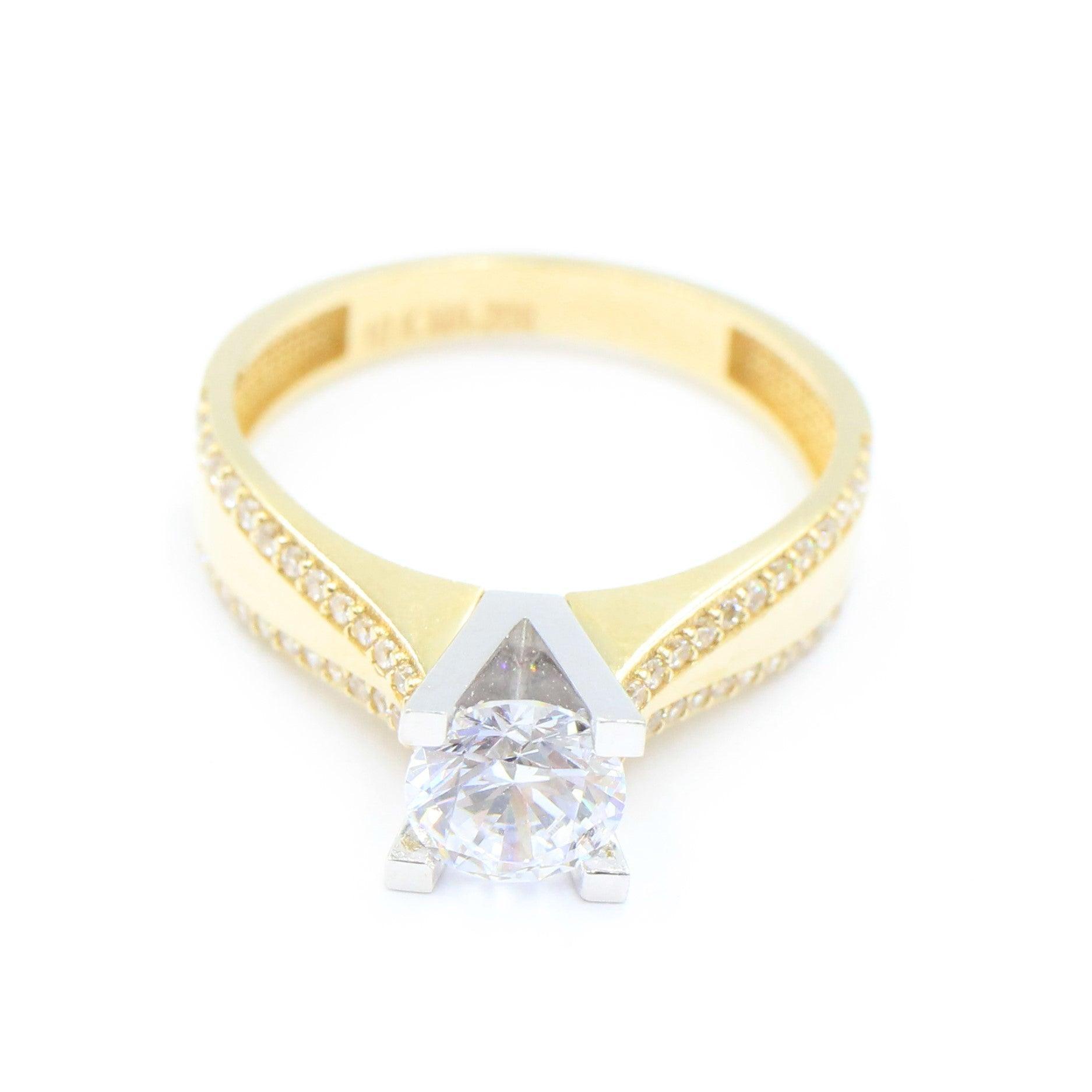 ANILLOS DE COMPROMISO CON PIEDRAS DE ZIRCONIA 10K