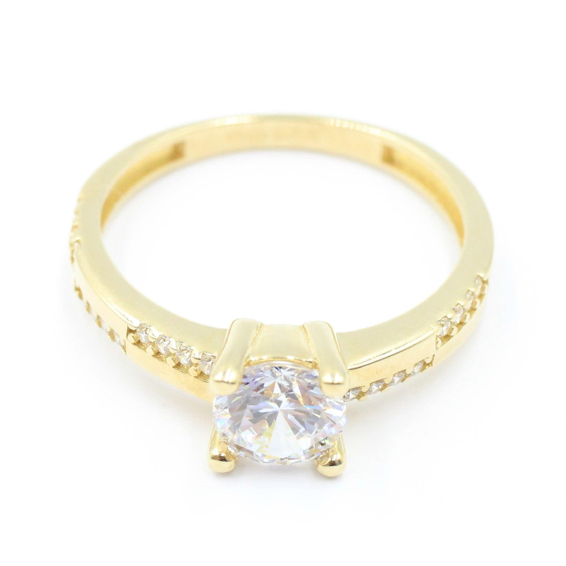 ANILLOS DE COMPROMISO CON PIEDRAS DE ZIRCONIA 10K