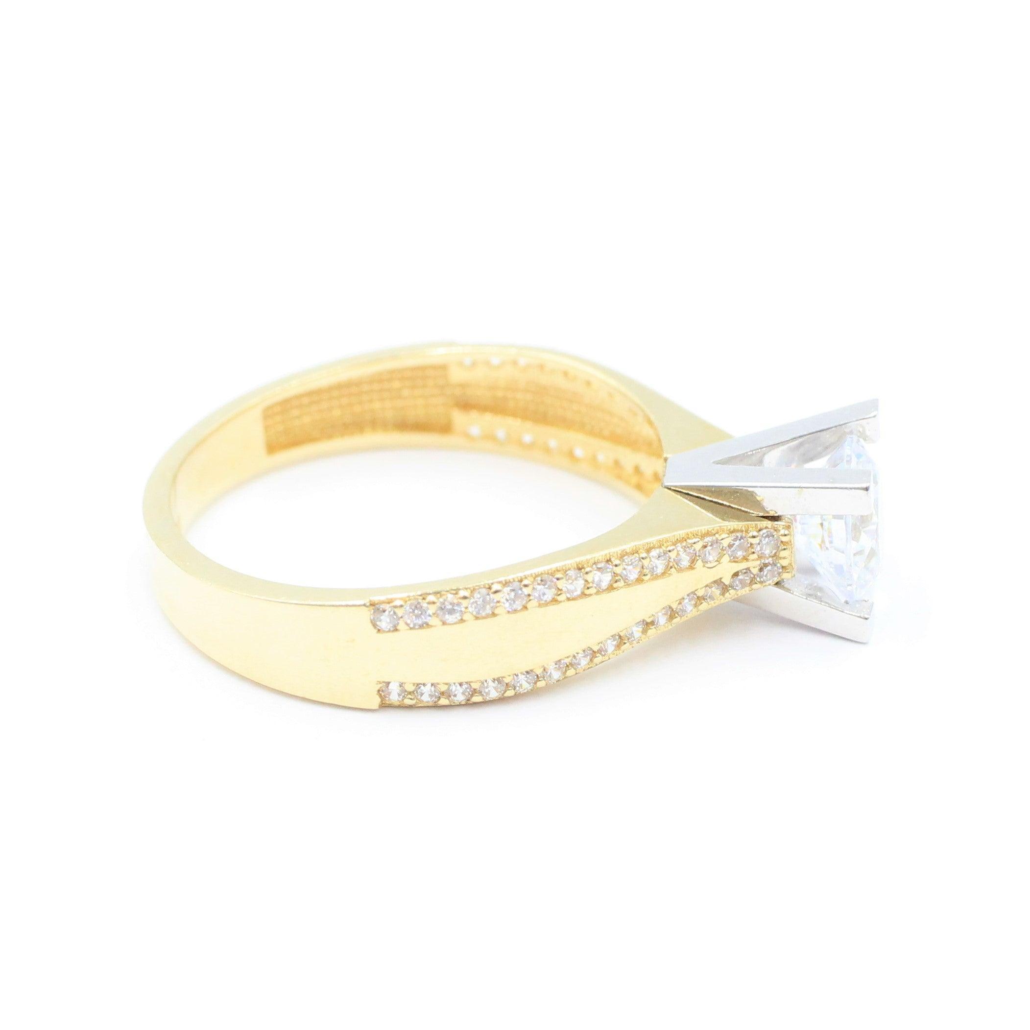ANILLOS DE COMPROMISO CON PIEDRAS DE ZIRCONIA 10K