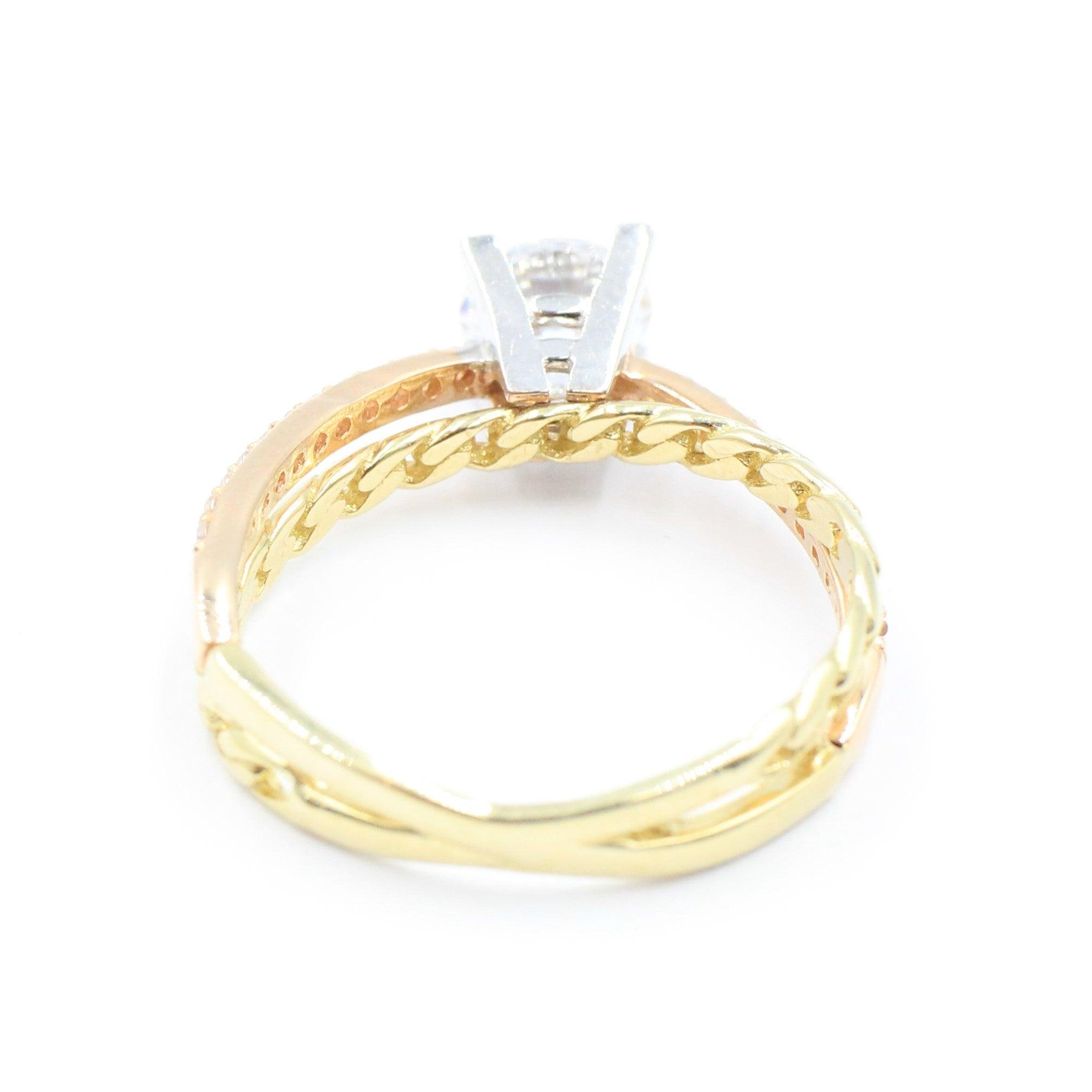 ANILLOS DE COMPROMISO CON PIEDRAS DE ZIRCONIA 10K