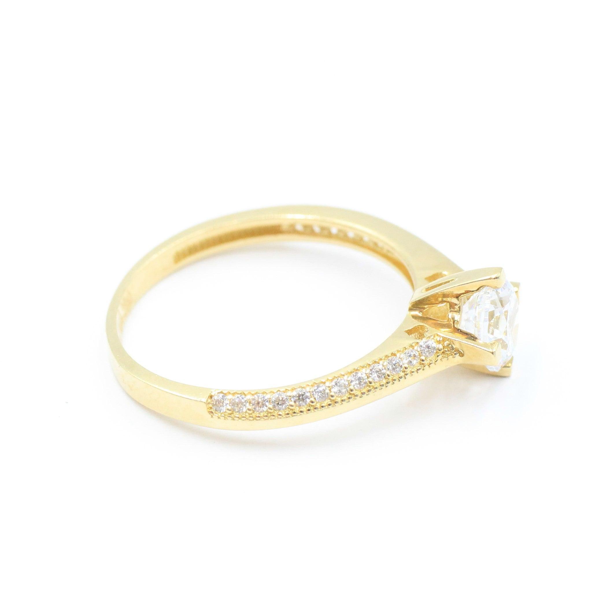 ANILLOS DE COMPROMISO CON PIEDRAS DE ZIRCONIA 10K