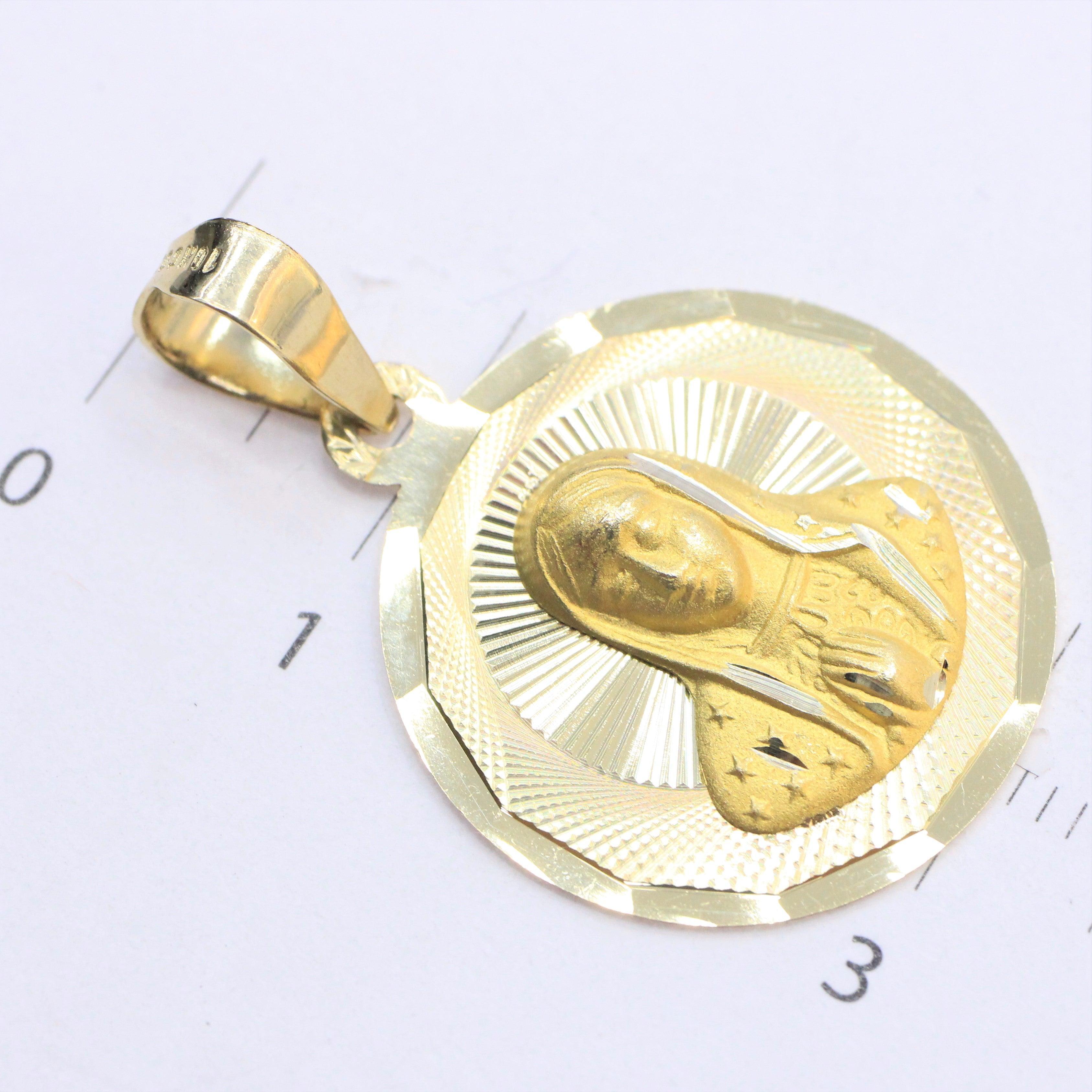 MEDALLA RELIGIOSA ORO 10K