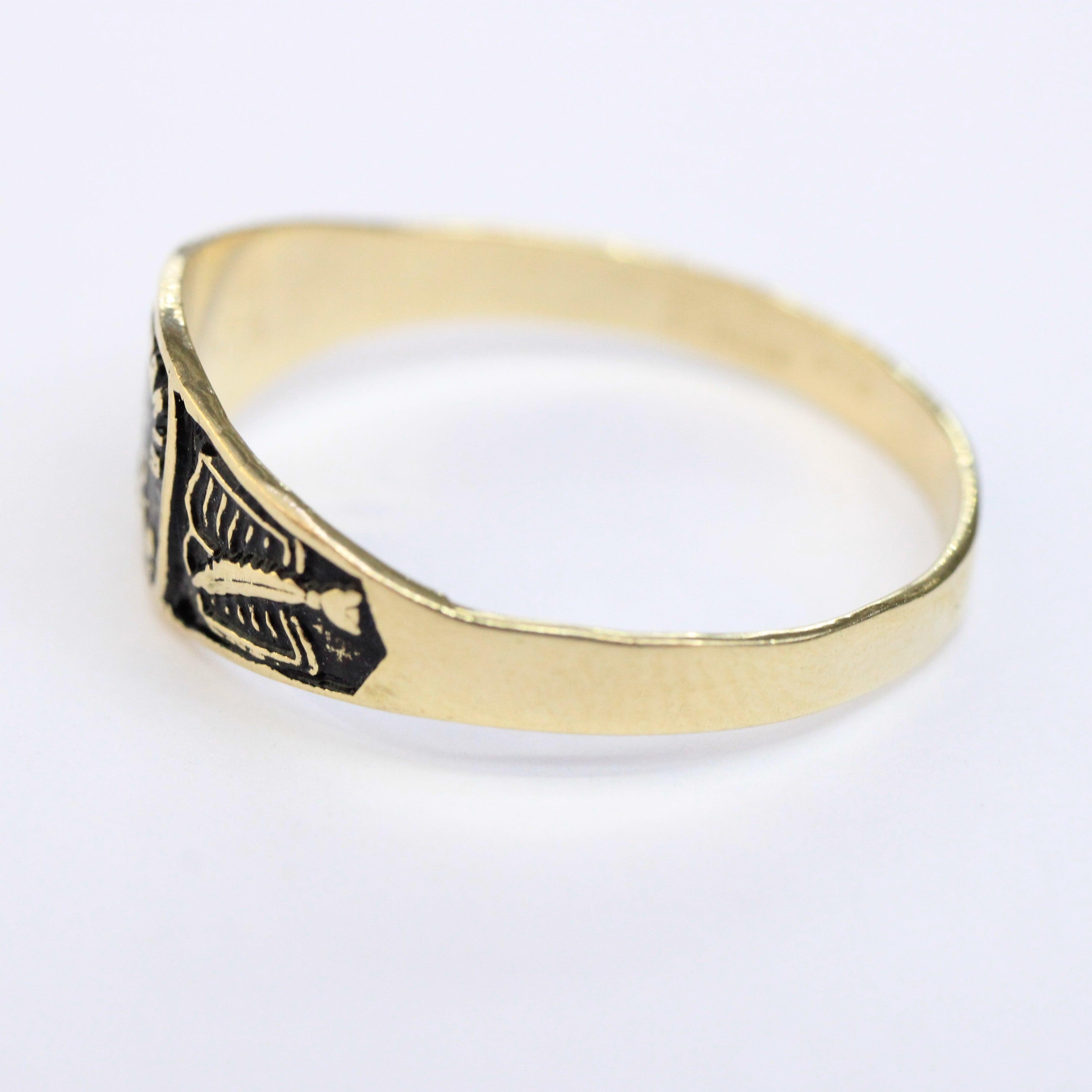 Anillo de graduacion secundaria 14k